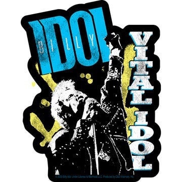 BILLY IDOL Vital Idol Sticker Decal - 3.8x5 Inch - British Rockstar Musician Concert Rock Band Vinyl Decal Sticker Craft Supply