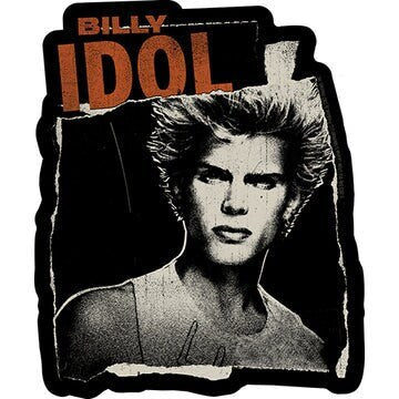 BILLY IDOL Poster Sticker Decal - 4.2x5 Inch - British Rockstar Musician Concert Poster Rock Band Vinyl Decal Sticker Craft Supply