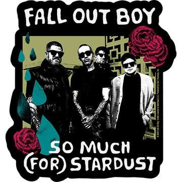 FALL OUT BOY Group Sticker Decal - 4.7x5 Inch - So Much (for) Stardust Fall Out Boy Album Rock Band Vinyl Decal Sticker Craft Supply