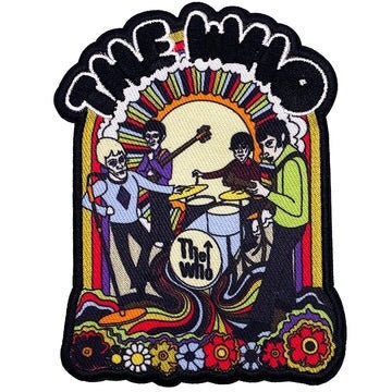 THE WHO Patch - 3x4 Inch - English Rock Band The Who Trippy Illustration Album Embroidered Rock Band Patch Applique Craft Supply