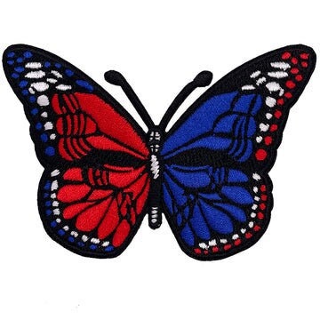 GRATEFUL DEAD Patch - 4x2.3 Inch - Butterfly SYF Grateful Dead Steal Your Face Rock Band Round Embroidered Patch Applique Craft Supply