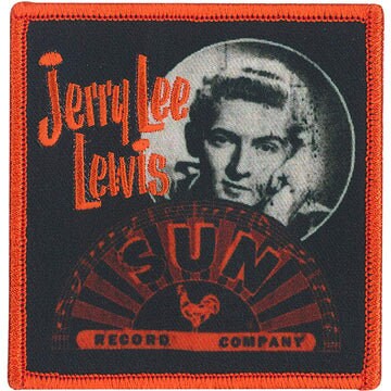 JERRY LEE LEWIS Patch - 3.3x3.4 Inch - Sun Records American Legend Pianist Singer Embroidered Patch Applique Craft Supply