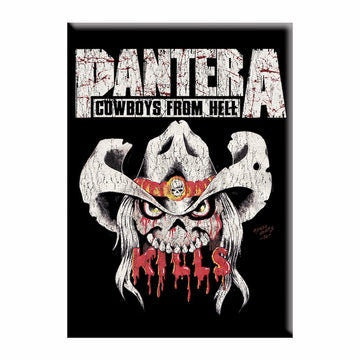 PANTERA Magnet - 2.5x3.5 Inch - Cowboys From Hell Pantera Magnet for Refrigerators and Lockers - Heavy Metal Rock Band Craft Supply