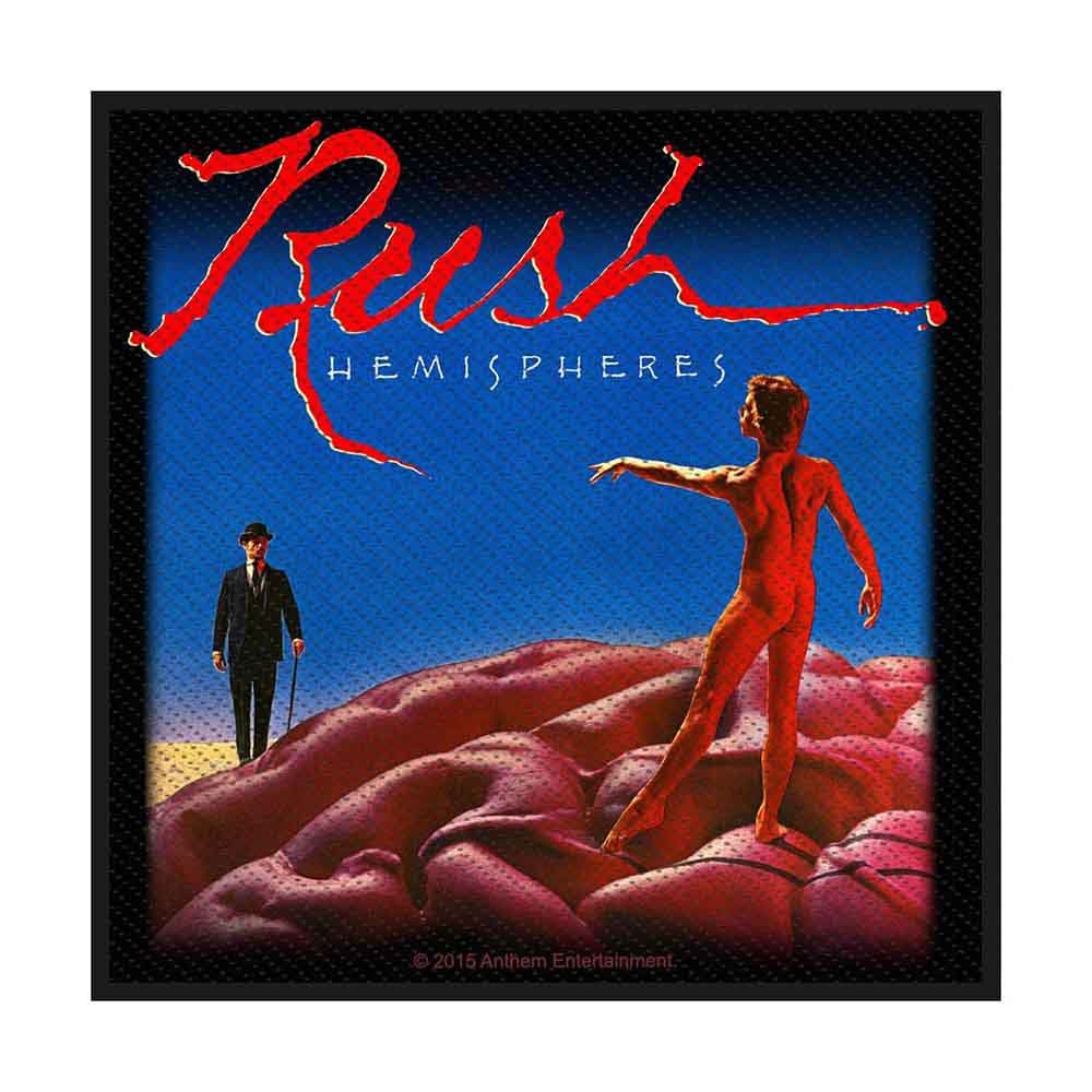 RUSH Band Patch - 4x4 Inch - Hemispheres Album Rush Geddy Lee Rock Band Embroidered Patch Applique Craft Supply - Officially Licensed