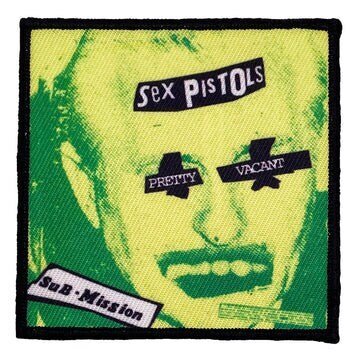 SEX PISTOLS Pretty Vacant Patch - 3x3 Inch - Pretty Vacant Sex Pistols Rock Album Embroidered Punk Rock Band Patch Applique Craft Supply
