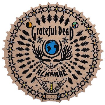 GRATEFUL DEAD Patch - 3.5 Inch - Almanac Grateful Dead Rock Band Music Round Embroidered Patch Applique Craft Supply