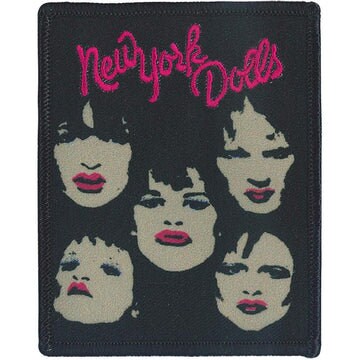 NEW YORK DOLLS Patch - 3x3.8 Inch - American Rock Band New York Dolls Faces Embroidered Patch Applique Craft Supply