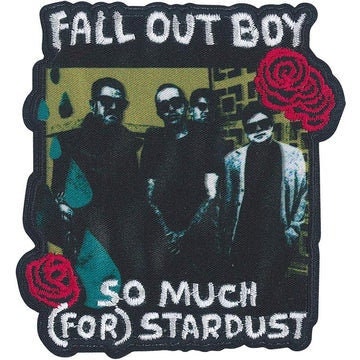 FALL OUT BOY Patch - 3.3x3.5 Inch - Fall Out Boy Roses Graphic American Rock Band Embroidered Patch Applique Craft Supply