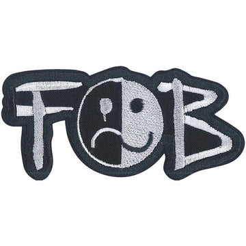 FALL OUT BOY Patch - 3.6x1.7 Inch - Fall Out Boy Smiley Logo American Rock Band Embroidered Patch Applique Craft Supply