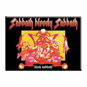 BLACK SABBATH Magnet - 2.5x3.5 Inch - Iommi Dio Bloody Sabbath Black Sabbath Magnet for Refrigerators and Lockers - Rock Band Craft Supply