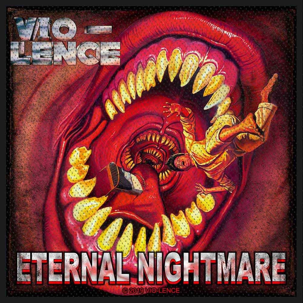 VIO-LENCE Patch - 4x4 Inch - Vio-Lence Eternal Nightmare Album Metal Band Embroidered Patch Applique Craft Supply - Officially Licensed