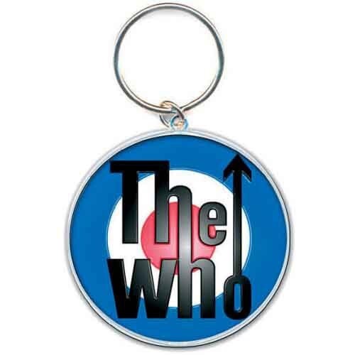 THE WHO Metal Keychain - Target Logo The Who England Band Logo Metal Die-Cast - Rock Band Keyring Keyfob Keychain