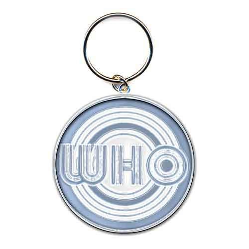 THE WHO Metal Keychain - Circles Logo The Who England Band Logo Metal Enamel Keychain - Rock Band Keyring Keyfob Keychain