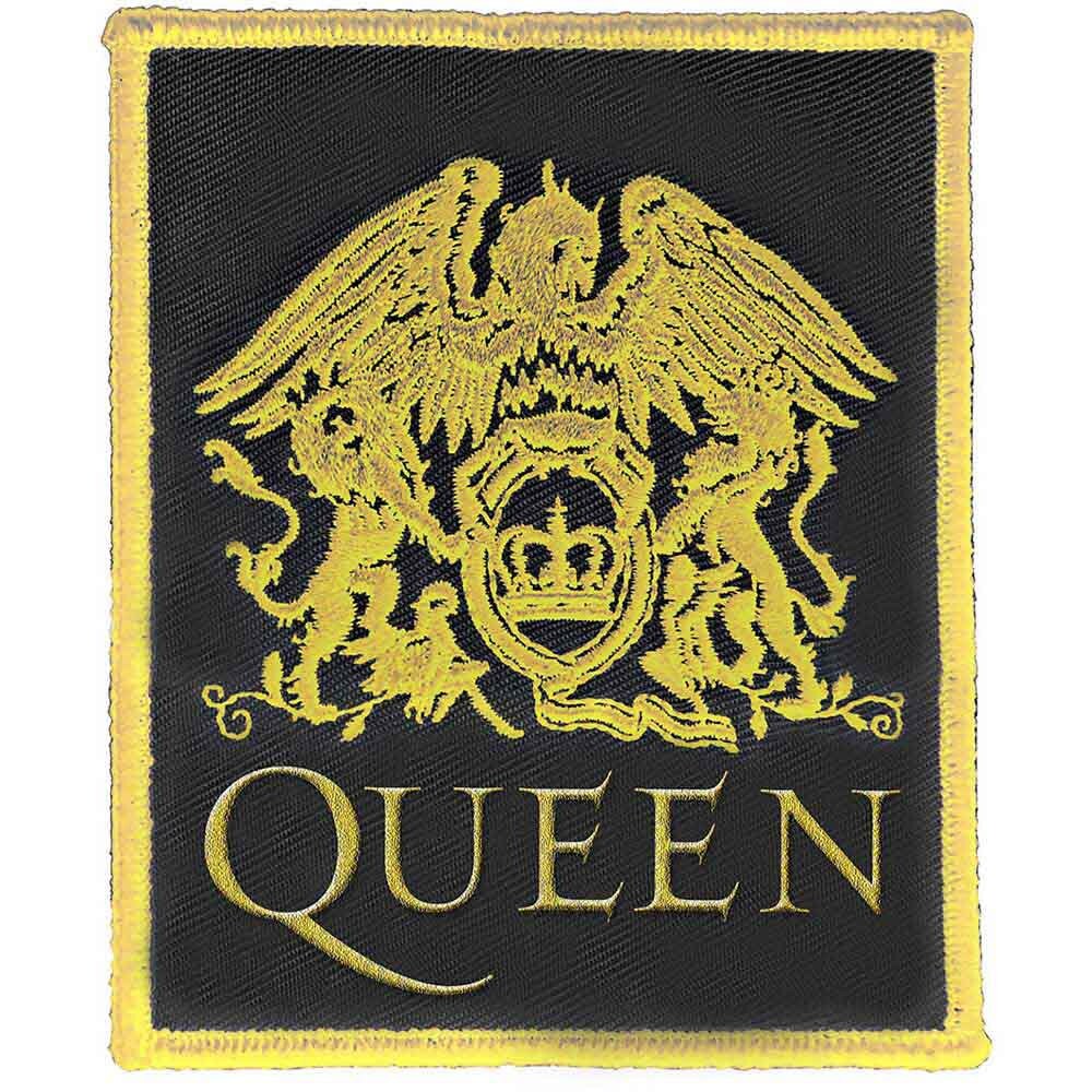 QUEEN Classic Crest Patch - 3.4x4 Inch - Queen British Rock Band Crest Logo Embroidered Patch Applique Craft Supply - Officially Licensed
