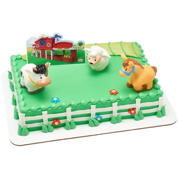 Fisher-Price Cake Topper - Fisher-Price™ Little People™ Barnyard Birthday Party Cake Decoration - Kids Birthday Decoset Craft Supply