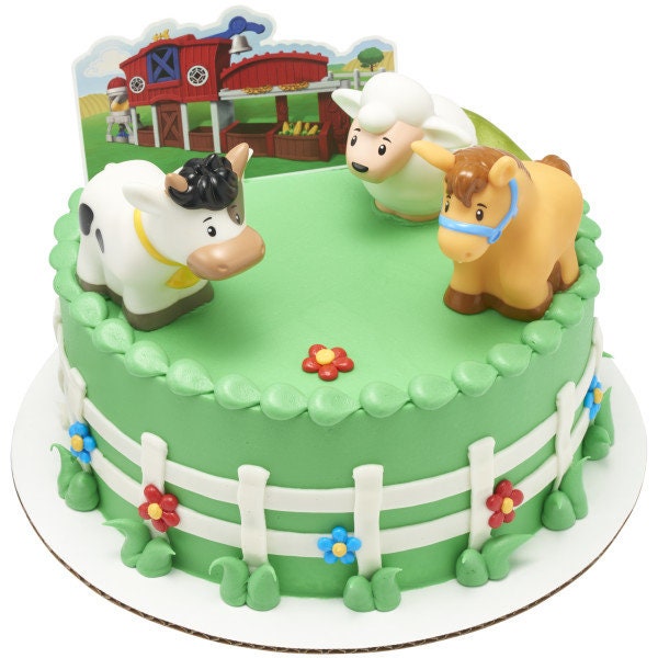Fisher-Price Cake Topper - Fisher-Price™ Little People™ Barnyard Birthday Party Cake Decoration - Kids Birthday Decoset Craft Supply
