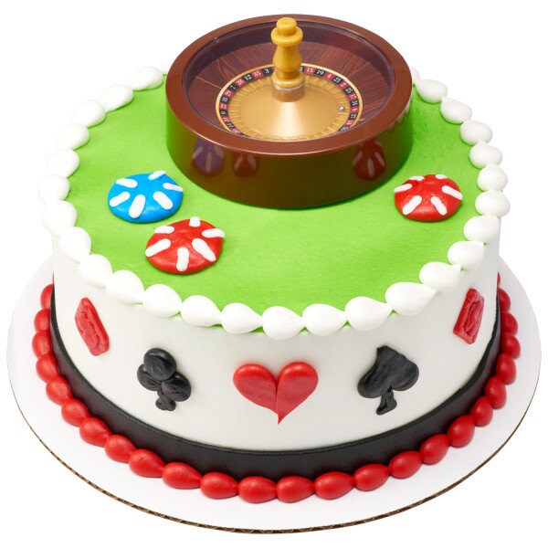 Rapid Roulette Cake Topper - Rapid Roulette Wheel Birthday Party Vegas Gambling Cake Decoration - Kids Birthday Decoset Craft Supply