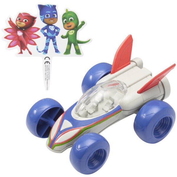 PJ Masks Cake Topper - PJ Masks Save the Day Car  Catboy, Owlette, Gekko Birthday Party Cake Decoration - Kids Birthday Decoset Craft Supply