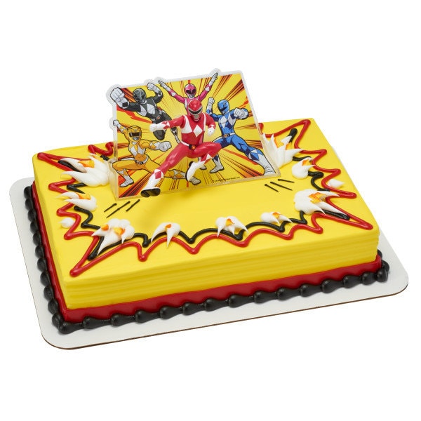 Power Rangers Cake Topper - Power Rangers It's Morphin Time Birthday Party Cake Decoration - Kids Birthday Decoset Craft Supply