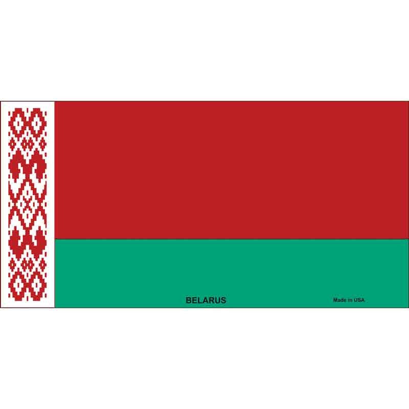 Belarus Flag Country Sticker Decal - 6x3 Inch - Novelty Rectangle Sticker Decal - Water Resistant Car Truck Window Craft Supply