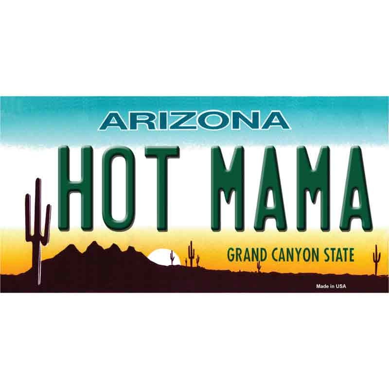 HOT MAMA Arizona State Sticker Decal - 6x3 Inch - Novelty Rectangle Sticker Decal - Water Resistant Car Truck Window Craft Supply