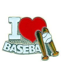 Baseball Heart Lapel Pin - I Love Baseball Bat Gloves Balls Sport - Enamel Pin Backpack Tie Shirt Trading Button Pinback Craft Supply