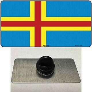 Aland Flag Lapel Pin - Ålanders Country National Flag Metal Hat Pin Backpack Tie Shirt Button Pinback Craft Supply