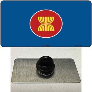 ASEAN Flag Lapel Pin - Association of Southeast Asian Nations Flag Metal Hat Pin Backpack Tie Shirt Button Pinback Craft Supply