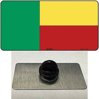 Benin Flag Lapel Pin - Beninese Country National Flag Metal Hat Pin Backpack Tie Shirt Button Pinback Craft Supply