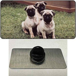 Pug Dog Lapel Pin - Pet Lover Dog Breed Pug Metal Hat Pin Backpack Tie Shirt Button Pinback Craft Supply