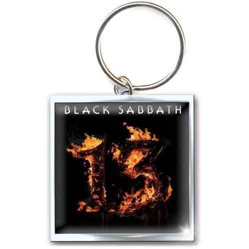 BLACK SABBATH Metal Keychain - Black Sabbath '13' Album Design Heavy Metal Band Metal Die-Cast - Rock Band Keyring Keyfob Keychain