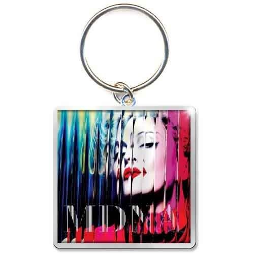 MADONNA Keychain - MDNA Album Design Madonna Metal Die-Cast Logo - Legendary Singer Songwriter Star Keyring Keyfob lanyard