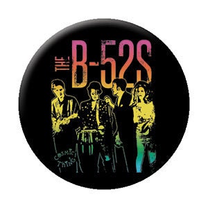 The B-52's Vintage Group Pinback Button Badge - American Rock Band Album Music - Round 1.25" Button Craft Supply