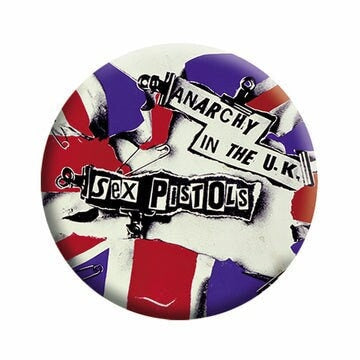SEX PISTOLS Pinback Button Badge - Anarchy In The UK English Punk Rock Band Sex Pistols Music - Round 1.25" Button Craft Supply