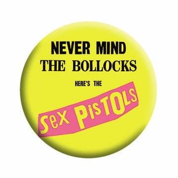 SEX PISTOLS Pinback Button Badge - Never Mind The Bullocks English Punk Rock Band Sex Pistols Music - Round 1.25" Button Craft Supply