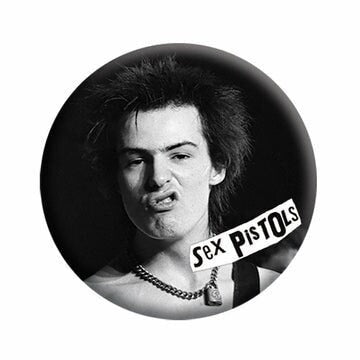 SEX PISTOLS Pinback Button Badge - Sid Vicious English Punk Rock Band Sex Pistols Music - Round 1.25" Button Craft Supply