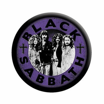 BLACK SABBATH Pinback Button Badge - Band Circle Ozzy Osbourne Ronnie James Dio English Rock Band Music - Round 1.25" Button Craft Supply
