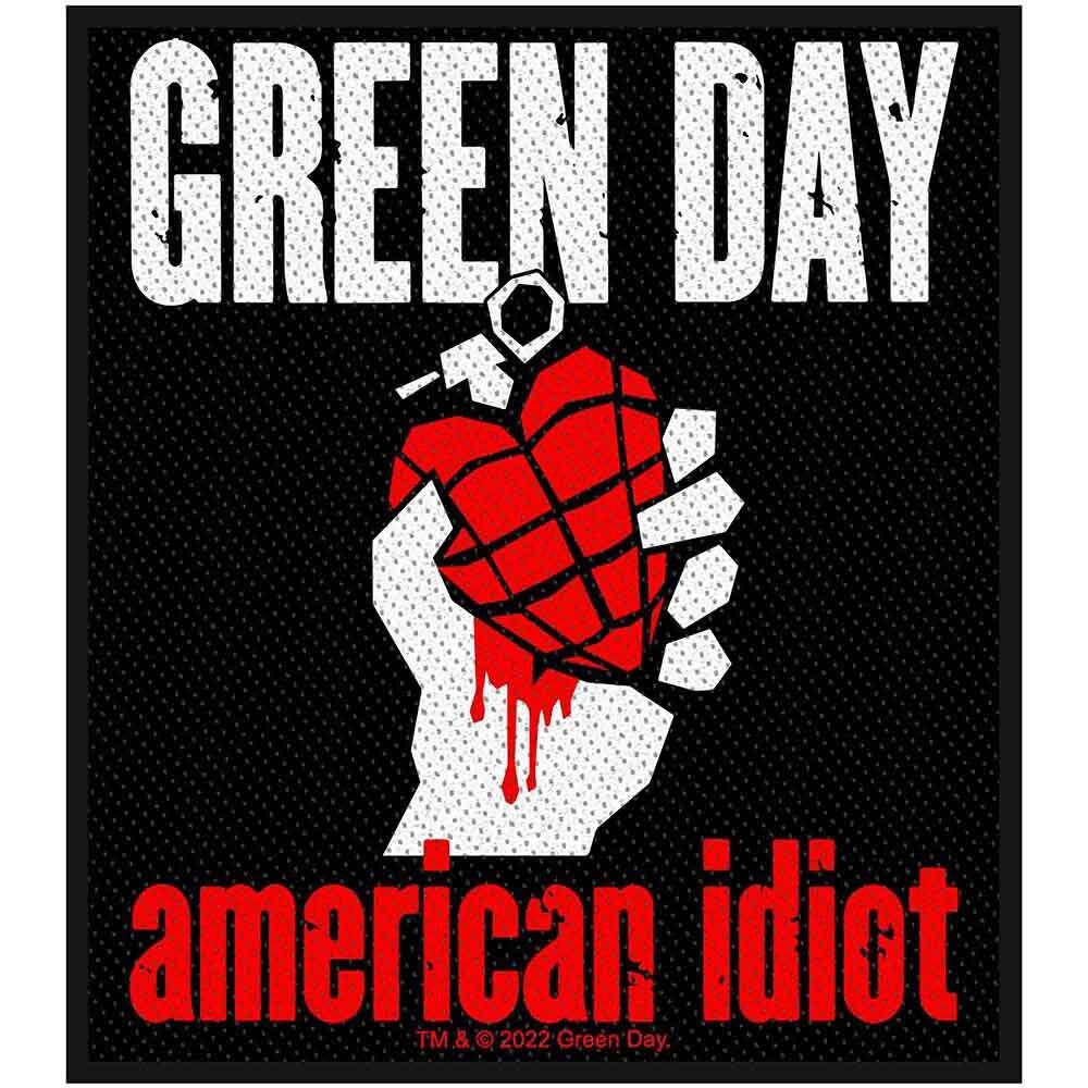 GREEN DAY American Idiot Patch - 3x4 Inch - Green Day American Idiot Album Embroidered Patch Applique Craft Supply - Officially Licensed