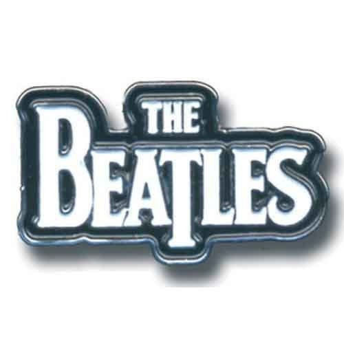 BEATLES Metal Pin Badge - Approx 1 Inch - Beatles Drop T Logo - Pinback Badge Button Lapel Pin With Butterfly Clutch Attachment Craft Supply
