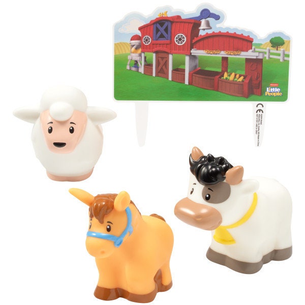Fisher-Price Cake Topper - Fisher-Price™ Little People™ Barnyard Birthday Party Cake Decoration - Kids Birthday Decoset Craft Supply