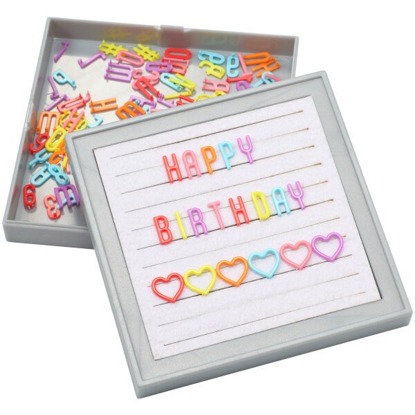 Celebration Letter Board Cake Topper - Birthday Party Letter Board Cake Decoration - Kids Birthday Decoset Craft Supply