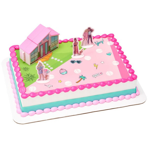 Barbie Dreamhouse Adventures Cake Topper - Barbie Girls Dreamhouse Birthday Party Cake Decoration - Kids Birthday Decoset Craft Supply
