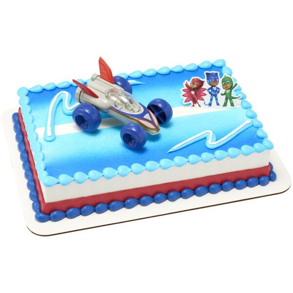 PJ Masks Cake Topper - PJ Masks Save the Day Car  Catboy, Owlette, Gekko Birthday Party Cake Decoration - Kids Birthday Decoset Craft Supply