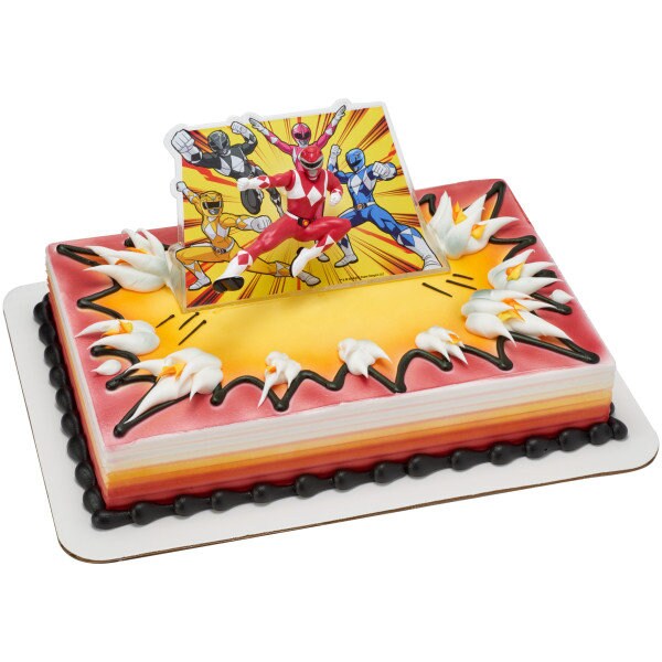 Power Rangers Cake Topper - Power Rangers It's Morphin Time Birthday Party Cake Decoration - Kids Birthday Decoset Craft Supply
