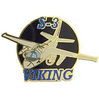 US NAVY Lockheed S-3 Viking Aircraft Military Lapel Pin - Enamel Pin for Backpack Tie Shirt Trading Button Pinback Craft Supply