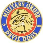 USMC Bulldog Lapel Pin - Marine Corps Bulldog with Helmet Military Order Devil Dogs Backpack Tie Shirt Trading Button Pinback Craft Supply