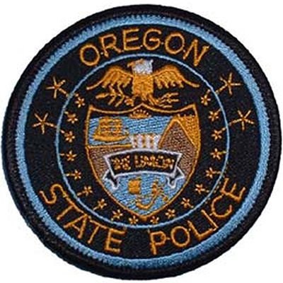 OREGON STATE POLICE Embroidered Patch - Oregon State Troopers State Police Highway Patrol - Patch Applique Craft Supply
