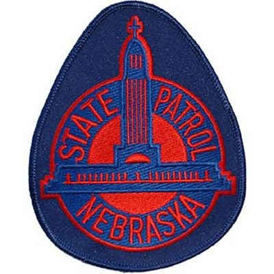 NEBRASKA STATE PATROL Embroidered Patch - Nebraska State Police Trooper Highway Patrol - Patch Applique Craft Supply