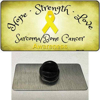 Sarcoma Bone Cancer Ribbon Awareness Lapel Pin - Hope Strength Love Metal Hat Pin Backpack Tie Shirt Button Pinback Craft Supply