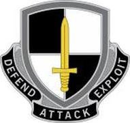 U.S. ARMY Cyber Regiment Crest Clear Decal Sticker - United States Cyber Defend Attack Exploit Clear Decal Car Truck Window Vehicle Military